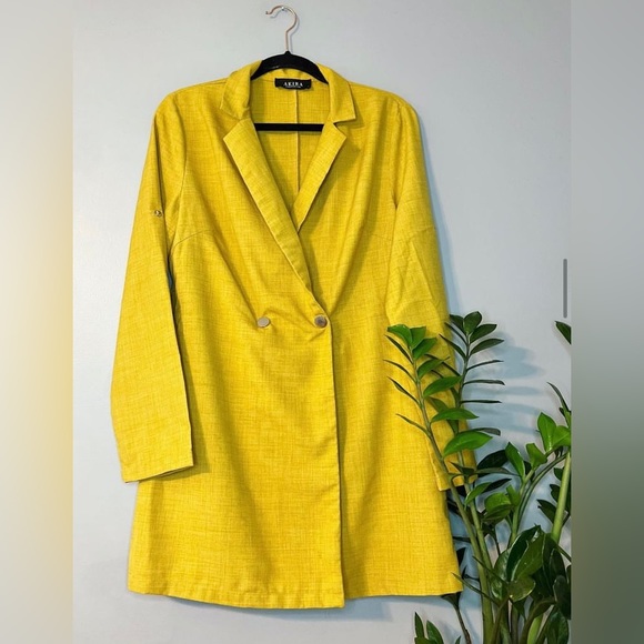 Akira mustard coloured Blazer Dress - Picture 2 of 5